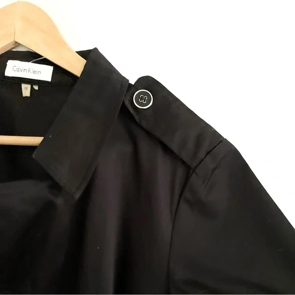 Calvin Klein • black shirtdress NWOT • 16 - Picture 6 of 7